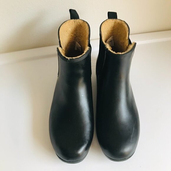 Chooka Black Chelsea Waterproof Rubber Rain Boots Size 10 - Picture 4 of 10